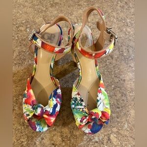 Gianni Bini Multicolor Floral Heels